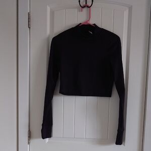 Aerie Offline Black Crop Top